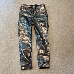 J Brand Lillie galactic silver jeans